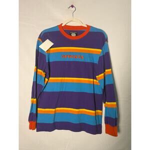Odd Future OFWGKTA Multicolor Striped Long Sleeve Knit Shirt Men's Size Medium